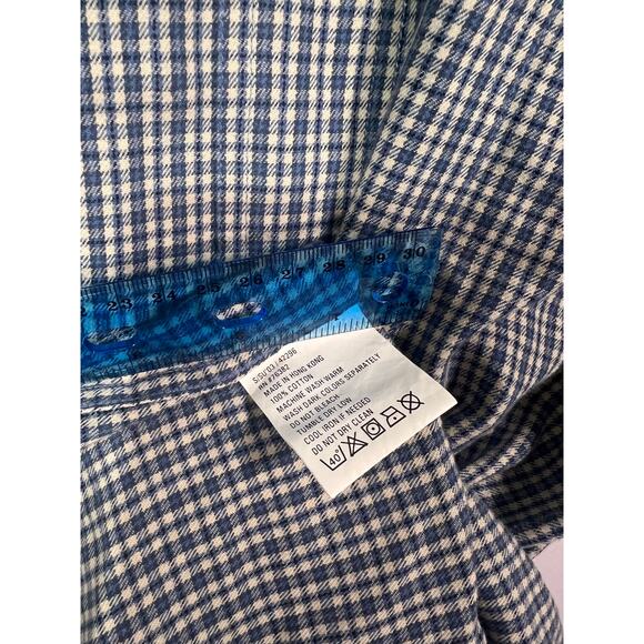 Timberland Men's Short Sleeved Button Down Blue White Plaid Shirt Size XL - Picture 5 of 6
